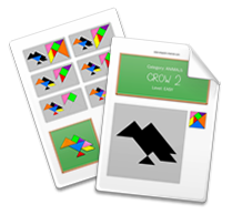 Printable Tangram Worksheet page