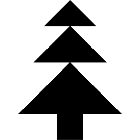 Tangram puzzle 41 : Fir - Visit http://www.tangram-channel.com/ to see the solution to this Tangram