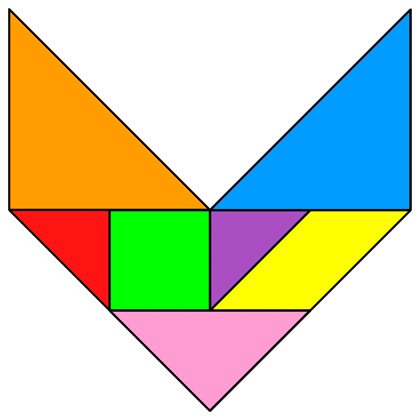 Tangram Letter V