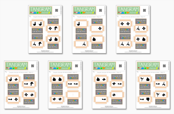 All Tangram Dominoes templates