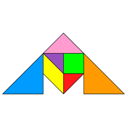 Tangram Incomplete triangle 6