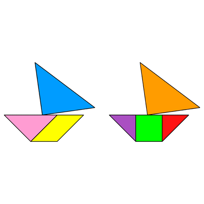 Tangram Two Boats