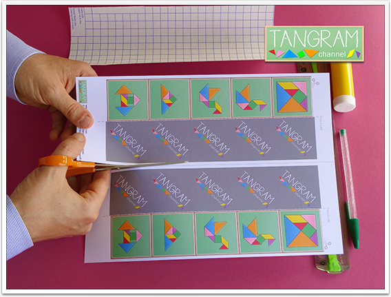 DIY - Tangram Memory Game - Tutorial Picture #2 - www.tangram-channel.com