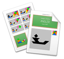 Printable Tangram Worksheet page