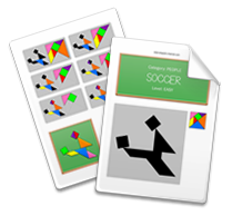 Printable Tangram Worksheet page