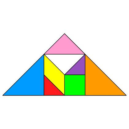 Tangram Incomplete triangle 2