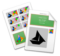 Printable Tangram Worksheet page