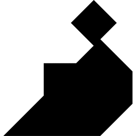 Tangram puzzle 29 : Be sitting - Visit http://www.tangram-channel.com/ to see the solution to this Tangram