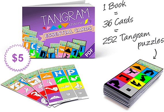 Tangram Channel Essential Cards are a perfect complement to your Tangram puzzle