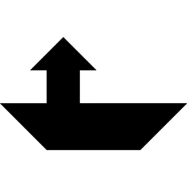 Tangram puzzle 82 : Tugboat - Visit http://www.tangram-channel.com/ to see the solution to this Tangram