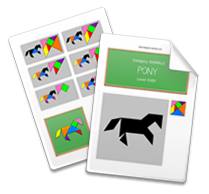 Printable Tangram Worksheet page