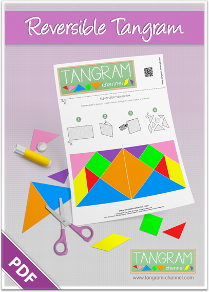 Reversible tangram set - Free printable tangram puzzle - www.tangram-channel.com