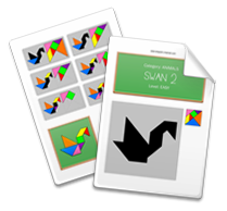 Printable Tangram Worksheet page