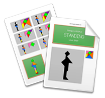 Printable Tangram Worksheet page