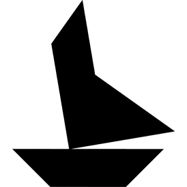 Tangram puzzle 84 : Norfolk wherry - Visit http://www.tangram-channel.com/ to see the solution to this Tangram