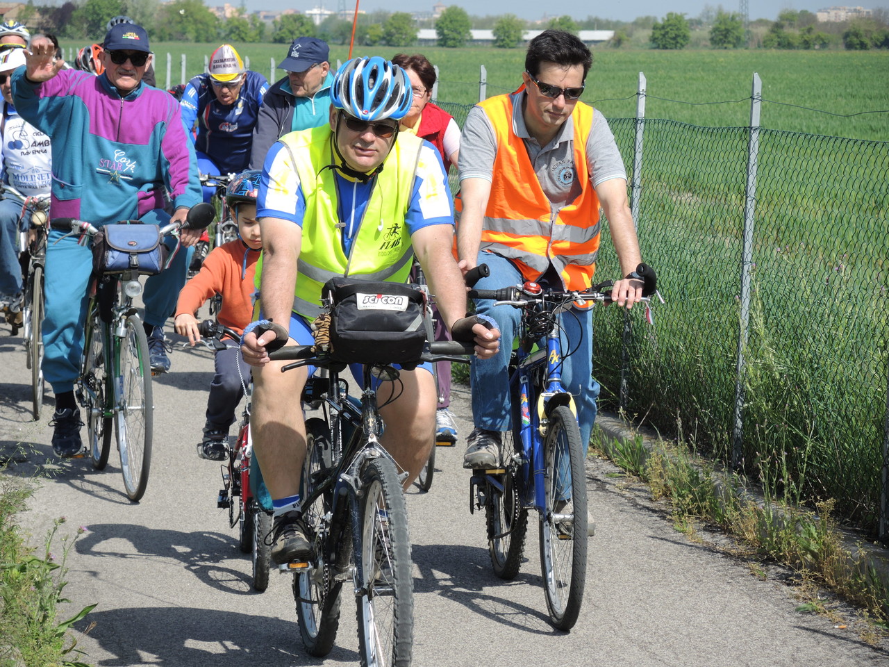 sulla ciclabile per Classe