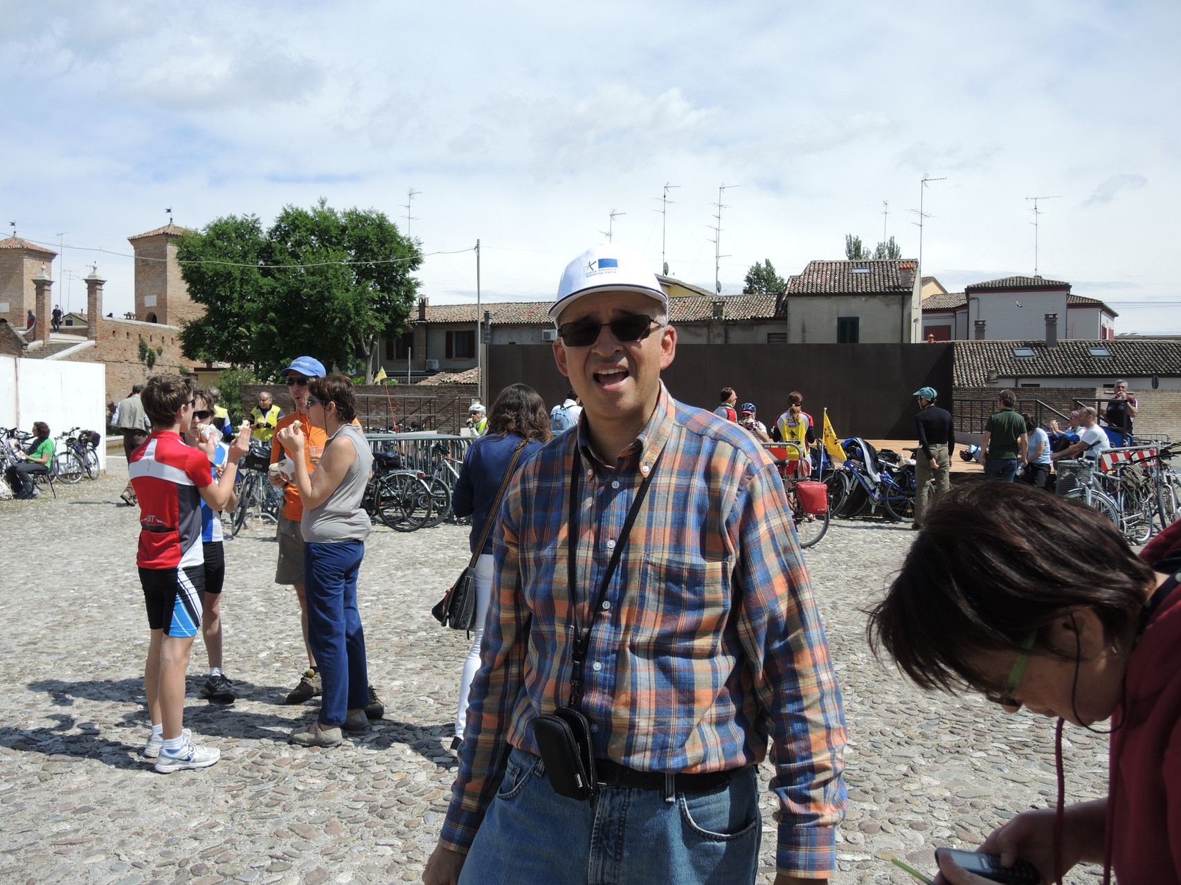 Alberto e Marna, l'anima, la passione ed il lavoro per la realizzazione del progetto Adriabike e l'inaugurazione del tratto Ra - Comacchio