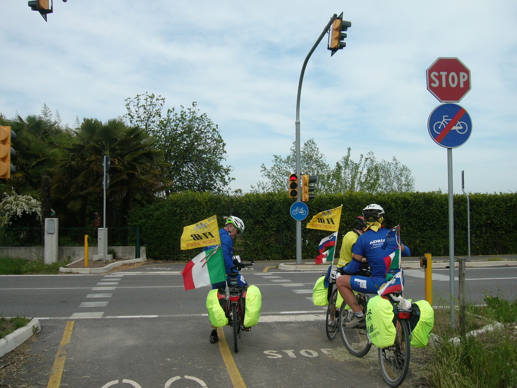 Passaggio Ciclopedonale semaforizzato sulla ciclabile Cervignano - Aquileia