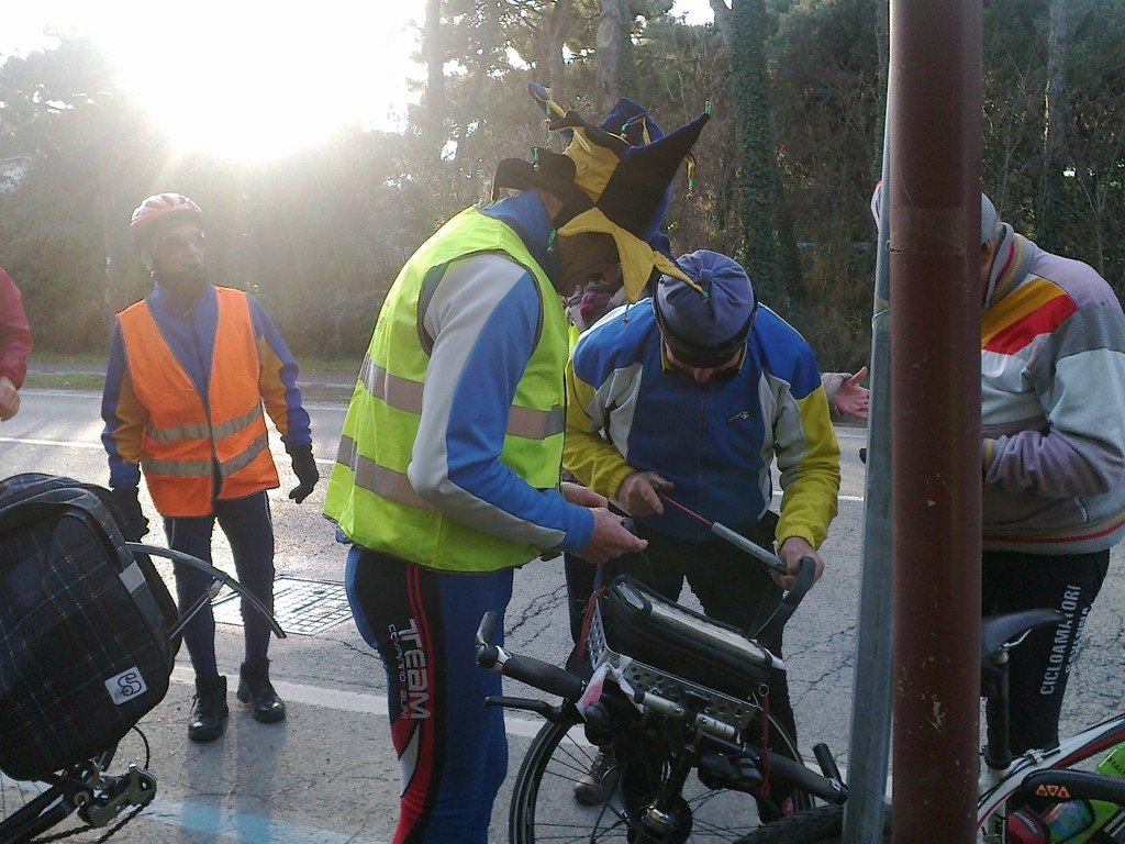 qualcuno ha forato durante il percorso