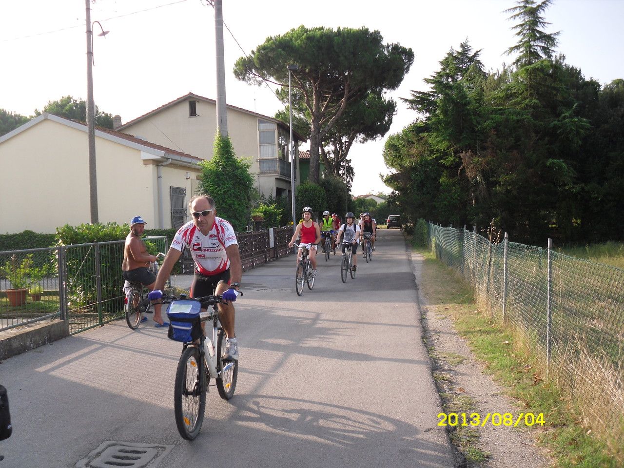 partenza dall'Osteria del Ciclista di Classe Fuori (RA)