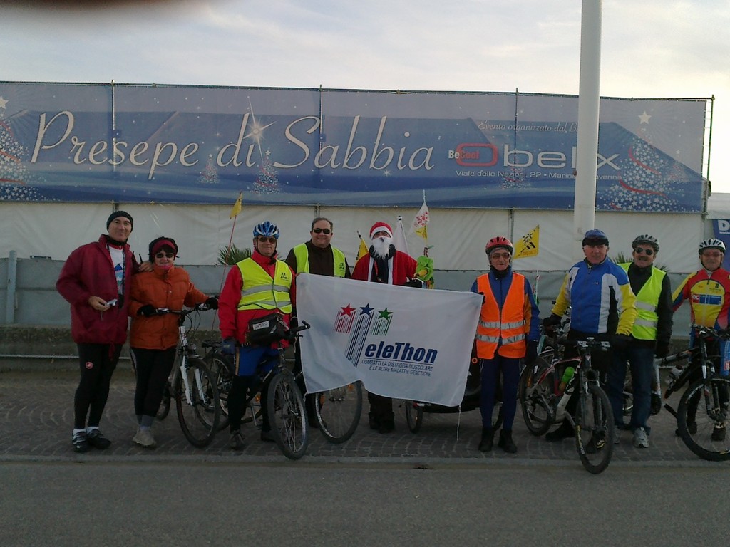 arrivo al presepe di sabbia