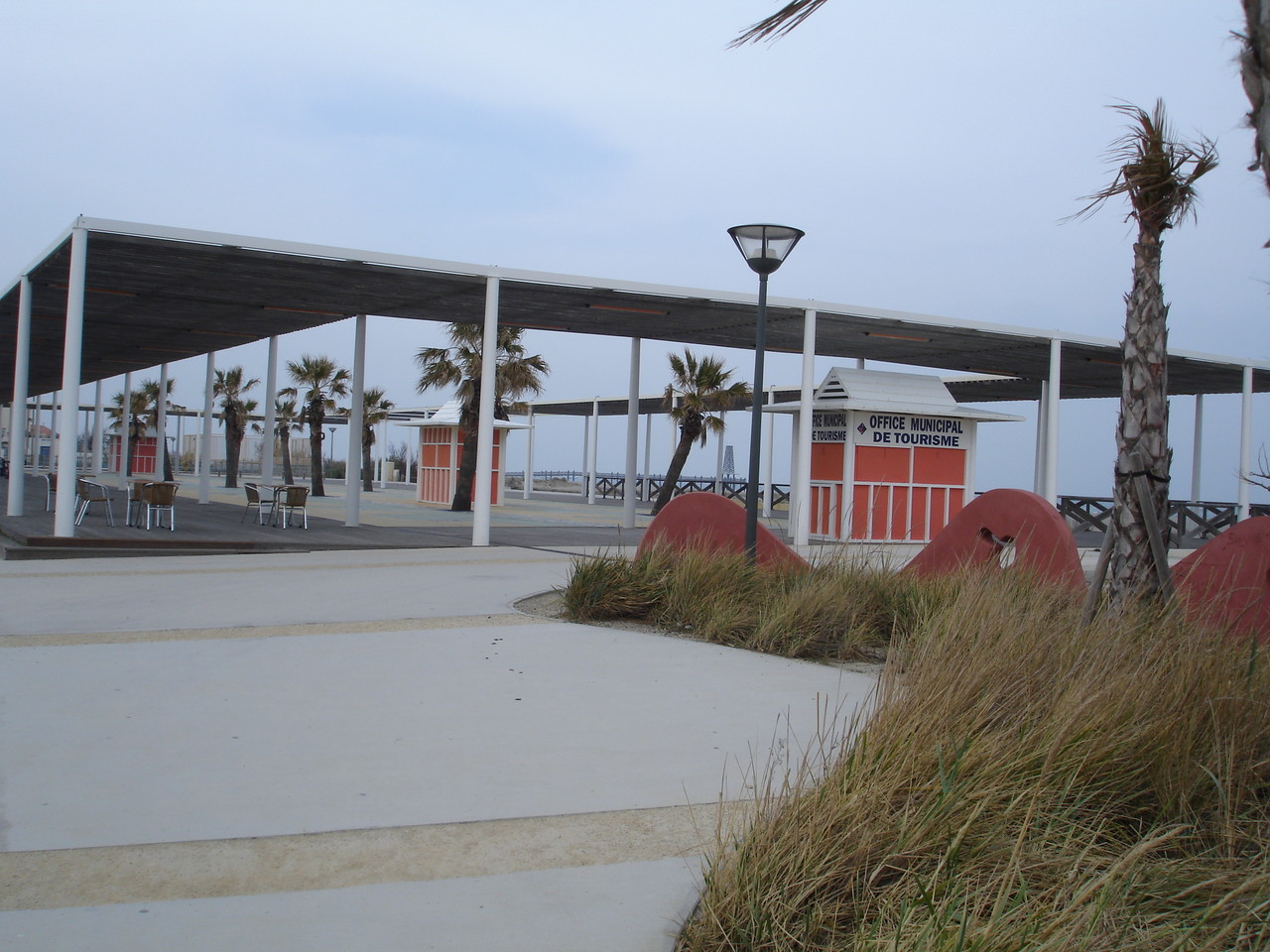 bords de mer plage de Port Leucate en fevrier