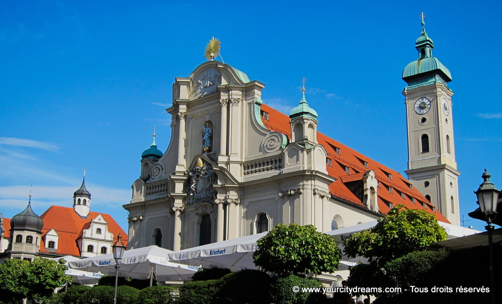 Le centre ville de Munich et ses églises