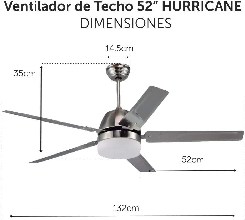 VENTILADOR HURRICANE DILAE