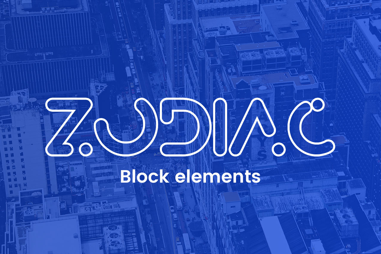 Block elements - Zodiac