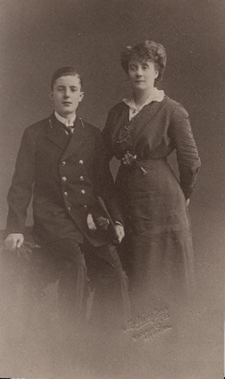 Charles with his mother, Beatrice Heffernan