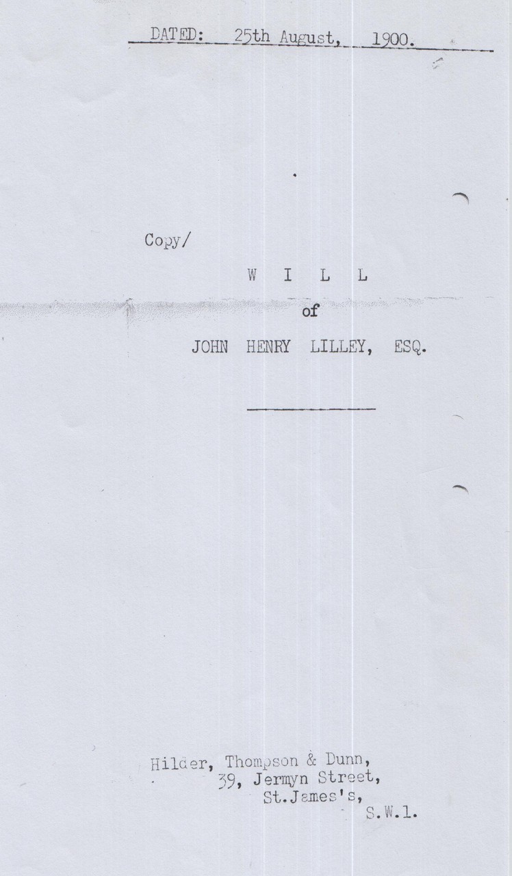 JHL Will