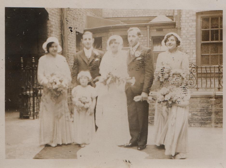 JGML collection: wedding (could the couple be JGML's parents? costumes look too late)