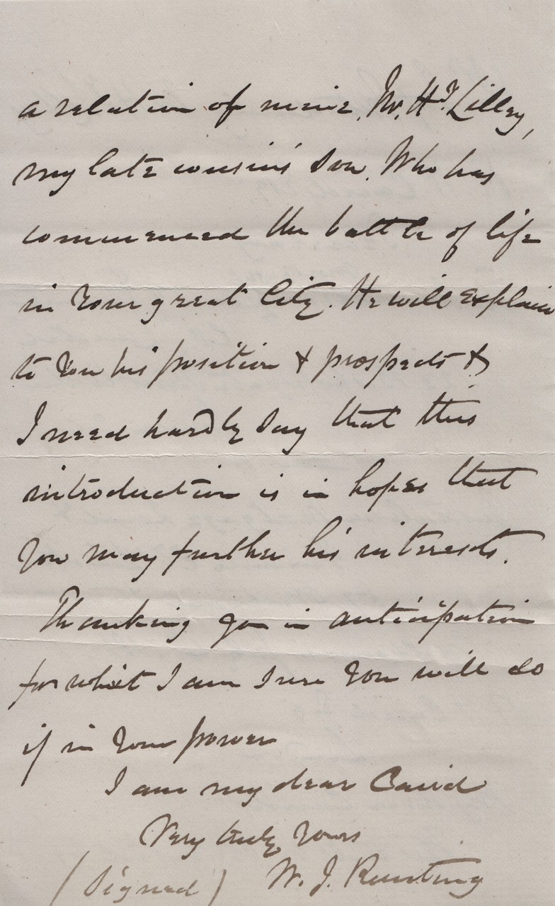 1881 July 4th WJR to Caird