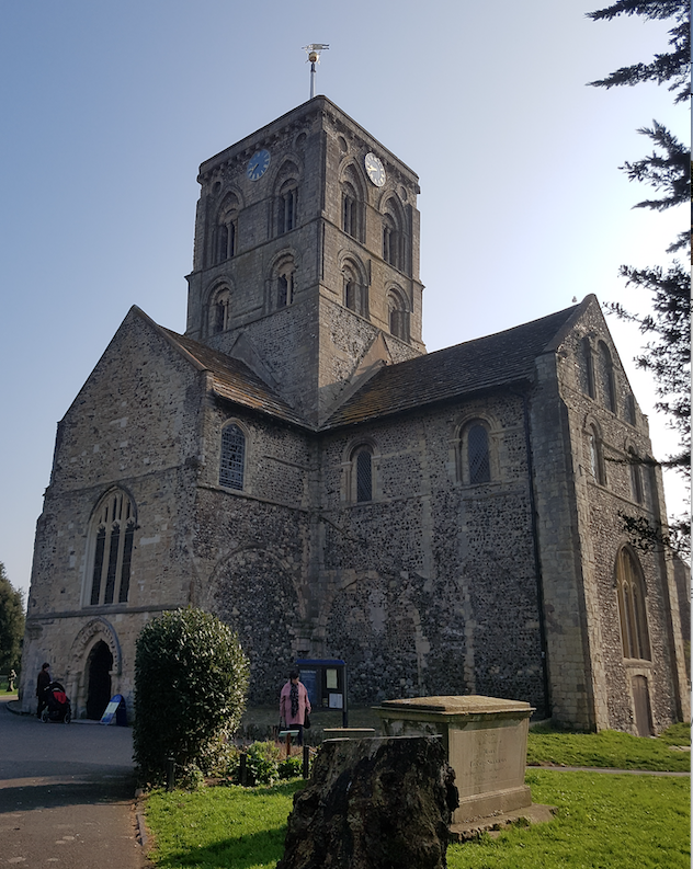 St Mary New Shoreham begun c. 1130. Old nave was demolished in 17th leaving crossing and transepts of c. 1130 and the choir of c.1180.