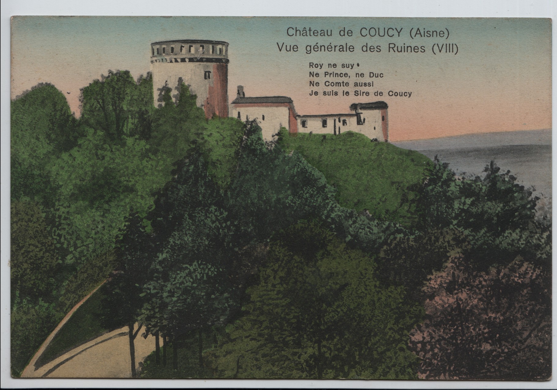 1. Chateau de Coucy on the river Aisne