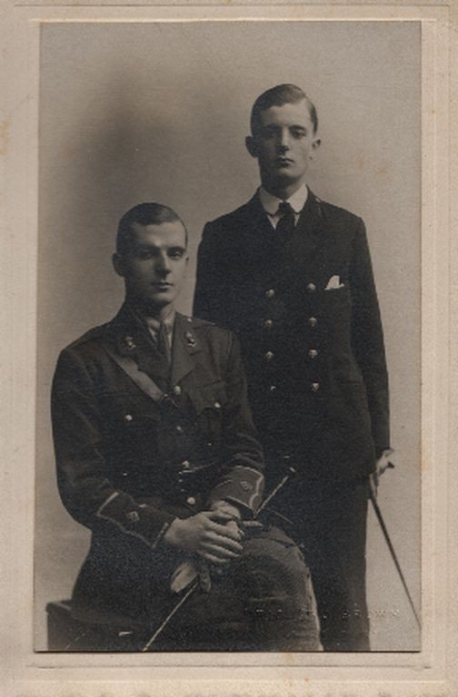 Charles with his brother, F C H Sergeant