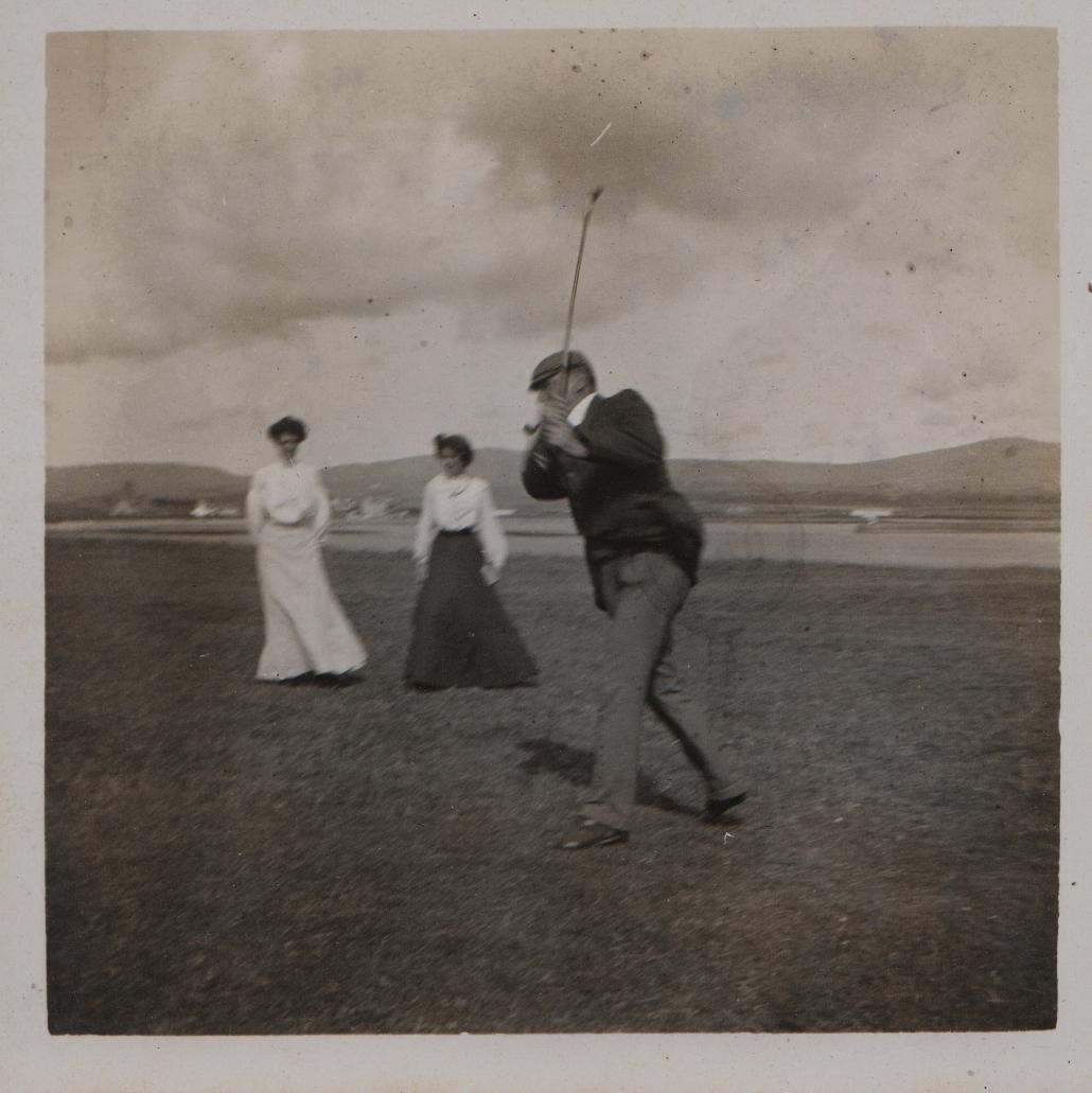 Golf, possibly at Castletown, Isle of Man