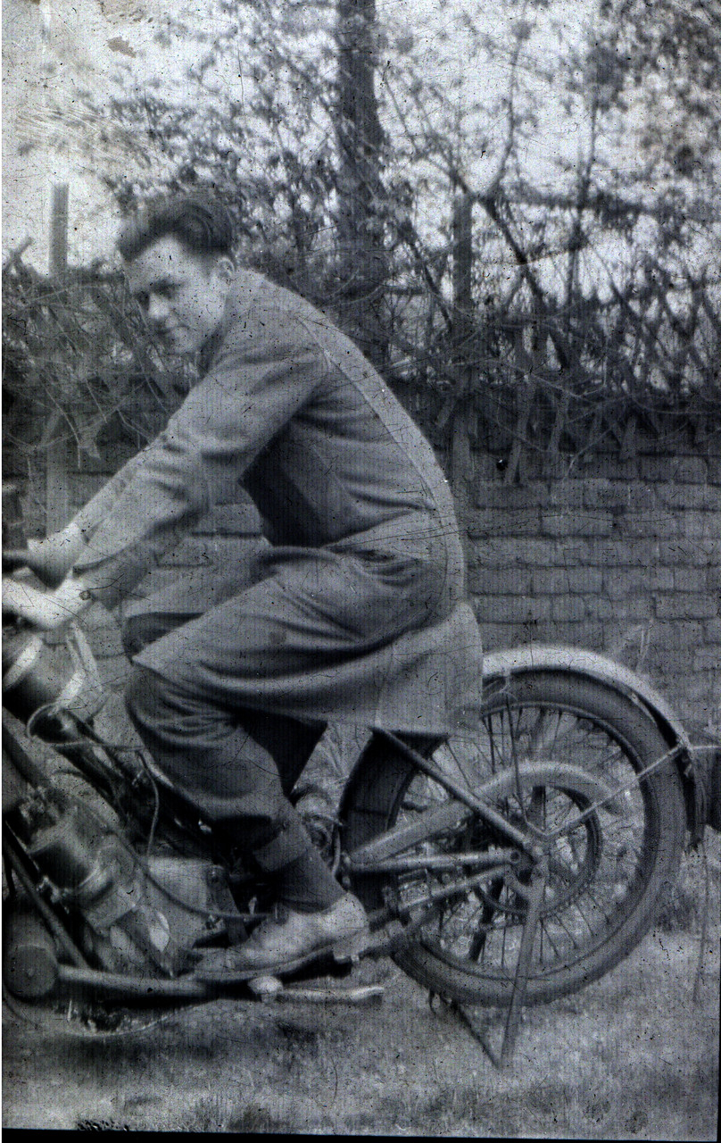Charles Eric Sharman c 1934 (compare motorbike in photo of Daisy Warboys)