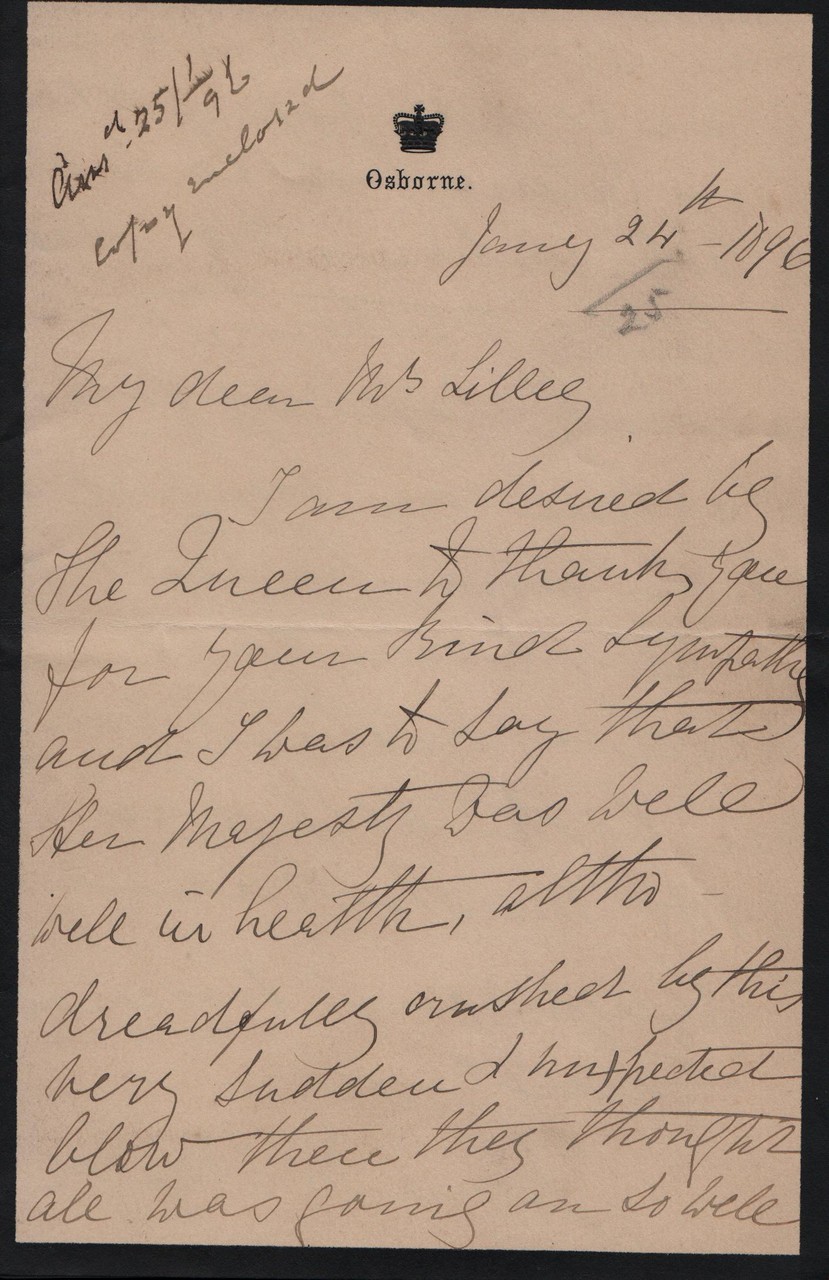 1896 January 24th AMcD to JHL