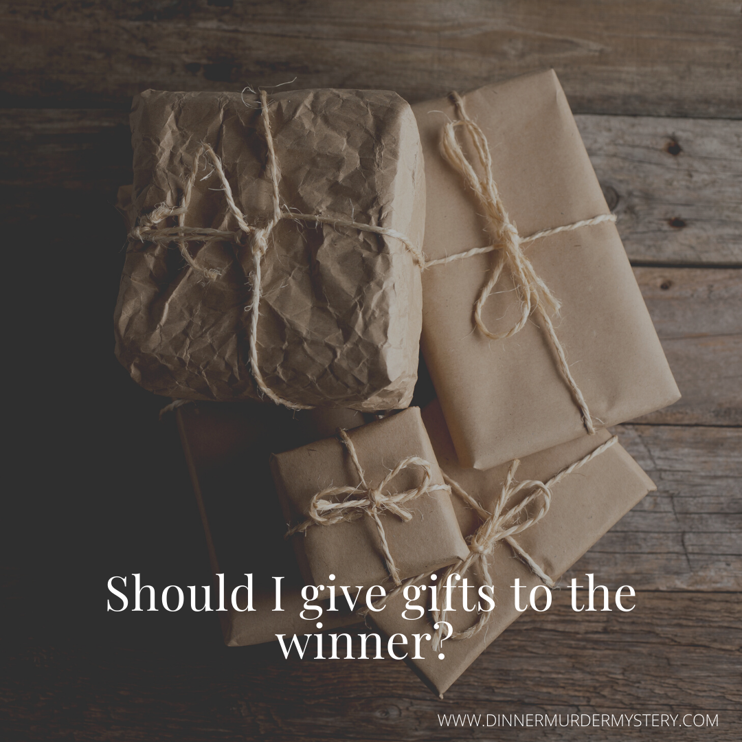 Should I give gifts to the winner?