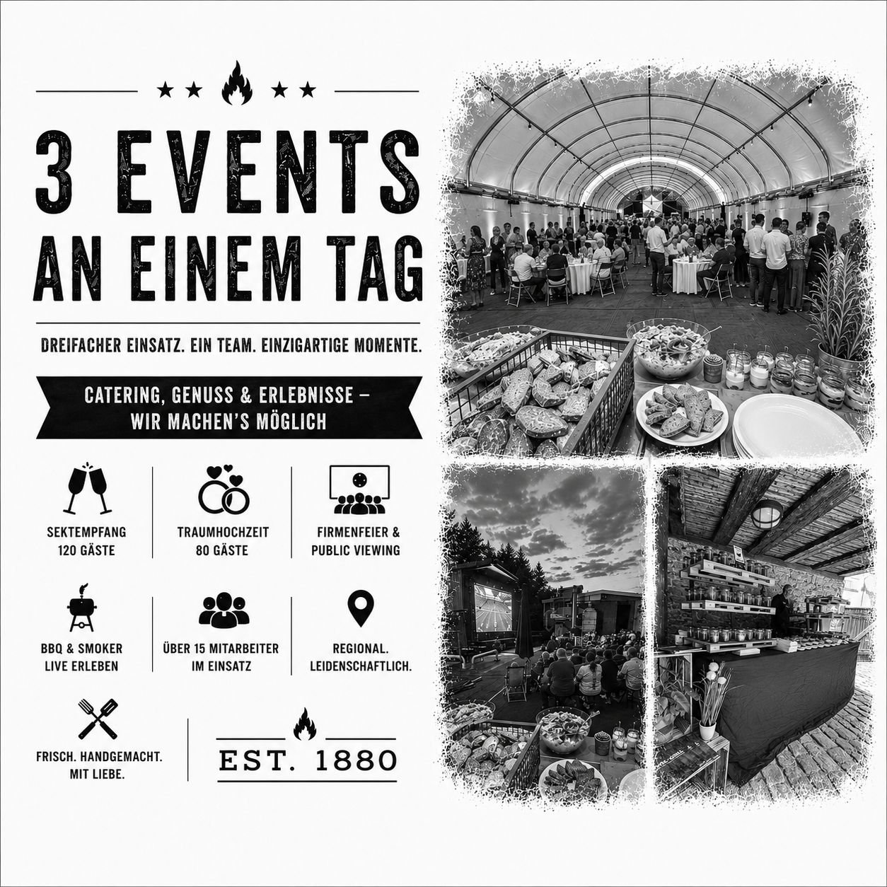 3 Events an einem Tag