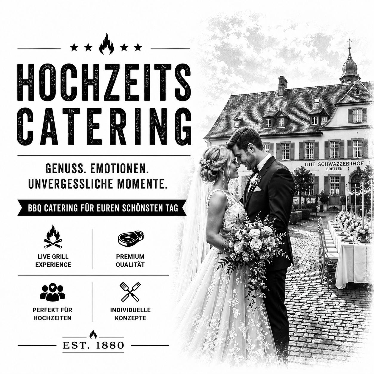 Hochzeit mit BBQ Catering – Der moderne Trend für unvergessliche Hochzeiten