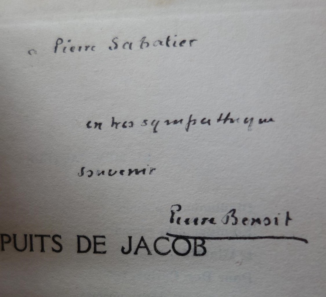 Pierre Benoit, Le puits de Jacob, Albin Michel, 1925, édition originale