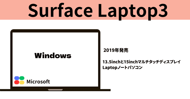 surface Laptop3の詳細2019年発売   13.5inchと15inchマルチタッチディスプレイ Laptopノートパソコン