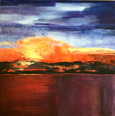 Abendrot  60x60x4