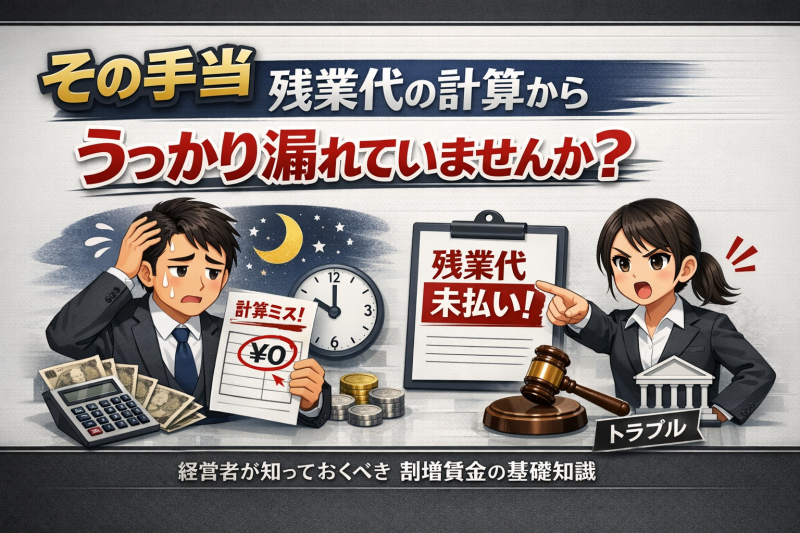 残業代の計算から「うっかり」漏れていませんか？沖縄の経営者が知っておくべき割増賃金の基礎知識