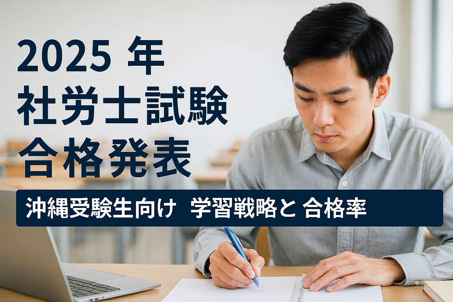 2025年合格発表を受けて:沖縄の社労士受験生が知っておくべき合格率と効果的な学習戦略
