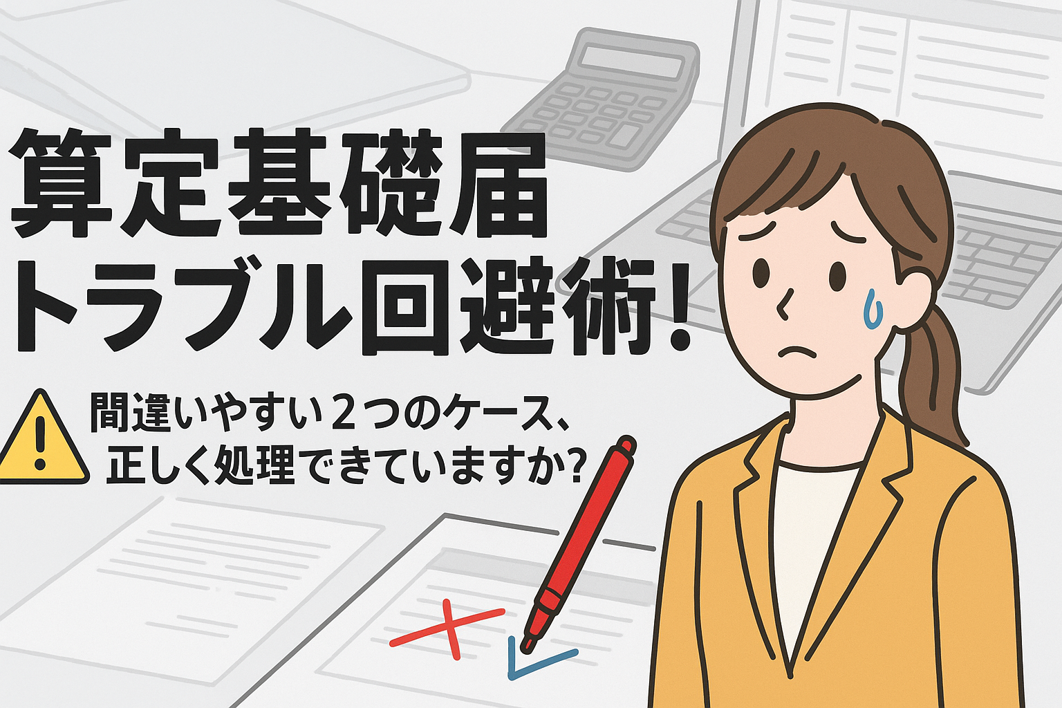 【実務必携】算定基礎届のトラブル回避術：計算間違いしやすい2つのケースと正しい対処法