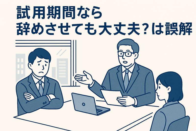 「試用期間なら辞めさせても大丈夫」は大きな誤解。沖縄の経営者が知るべき正しいルールと社会保険