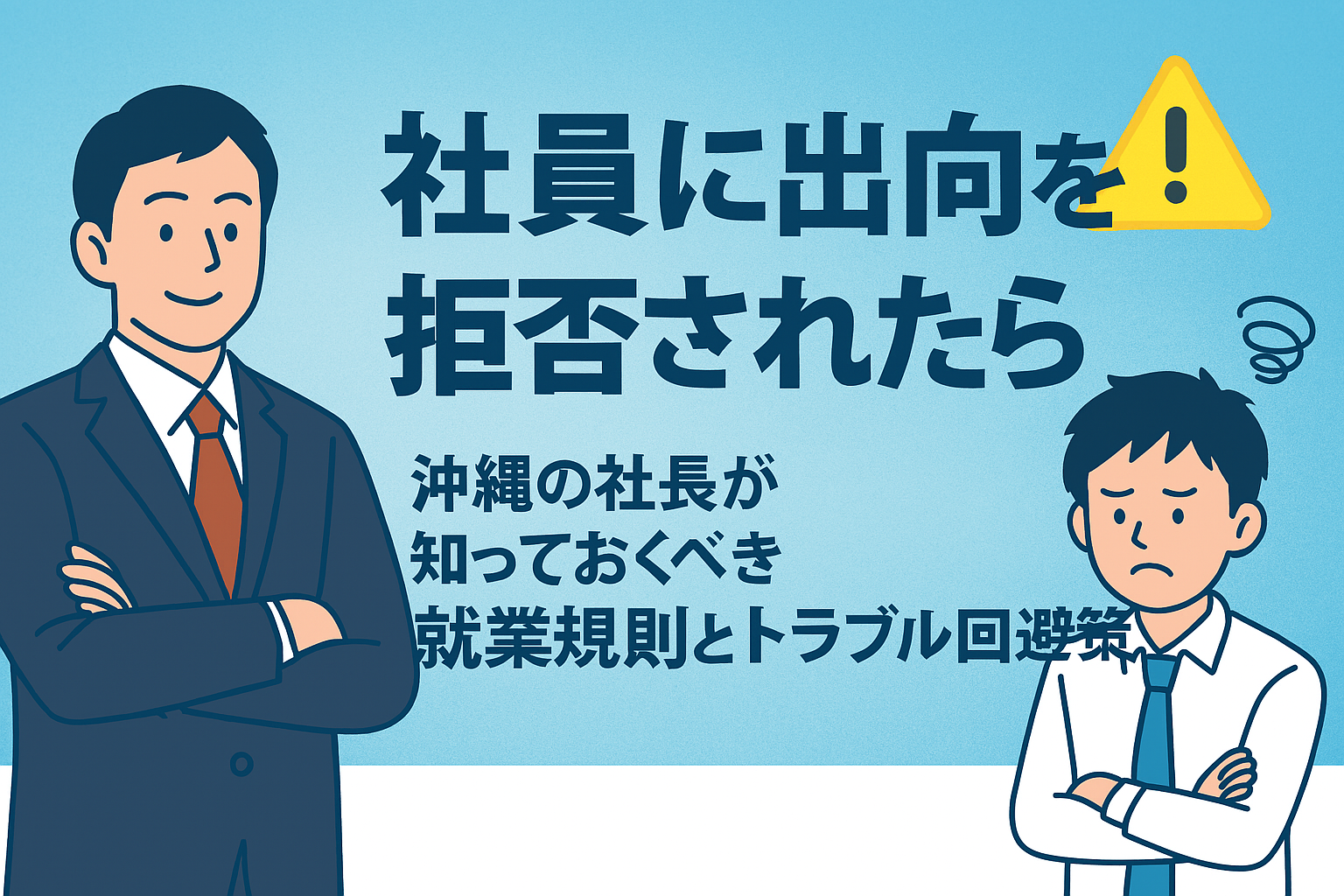 社員に出向を拒否されたら？沖縄の社長が知っておくべき就業規則とトラブル回避策